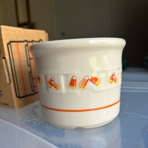 Vintage 1999 Longaberger Candy Corn 1 Pint Crock